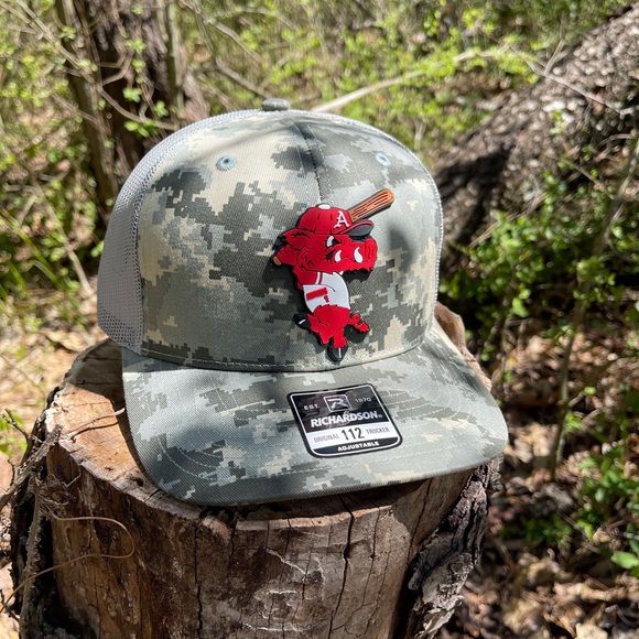 Ribby at Bat 3D Patterned Snapback Trucker Hat- Military Digital Camo - Picture 3 of 5